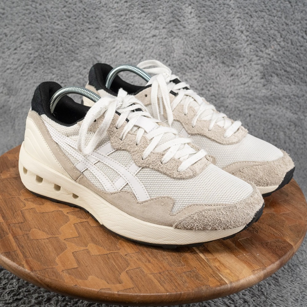 Asics Jogger X81 Mens Size 9.5 US Birch White Suede Mesh Retro Sneakers Shoes